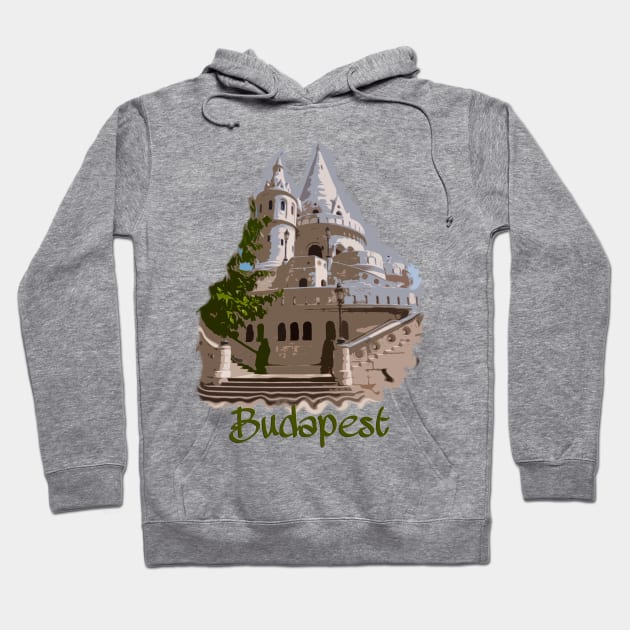 Budapest: Fisherman's Bastion Hoodie by RaeTucker